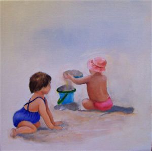 Voir le détail de cette oeuvre: enfant sur la plage