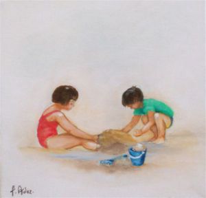 Voir le détail de cette oeuvre: les jambes dans le sable